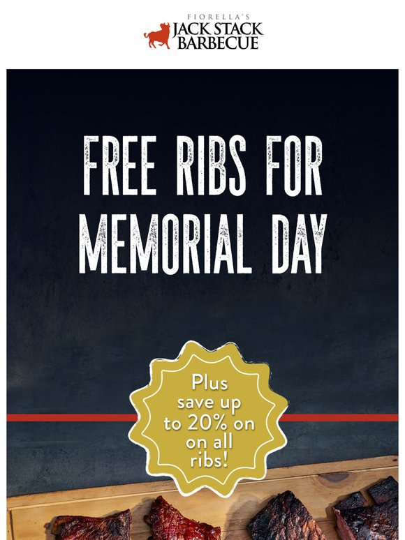 FREE Ribs for Memorial Day