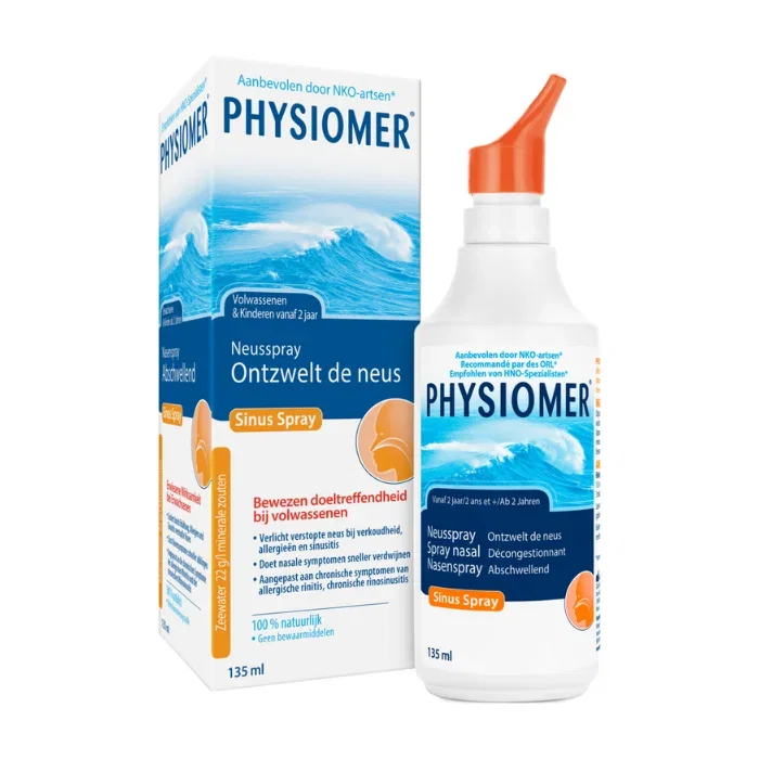 Image of Physiomer Sinus Spray 135ml - Verstopte Neus Bij Allergie, Sinusitis, Rinitis 