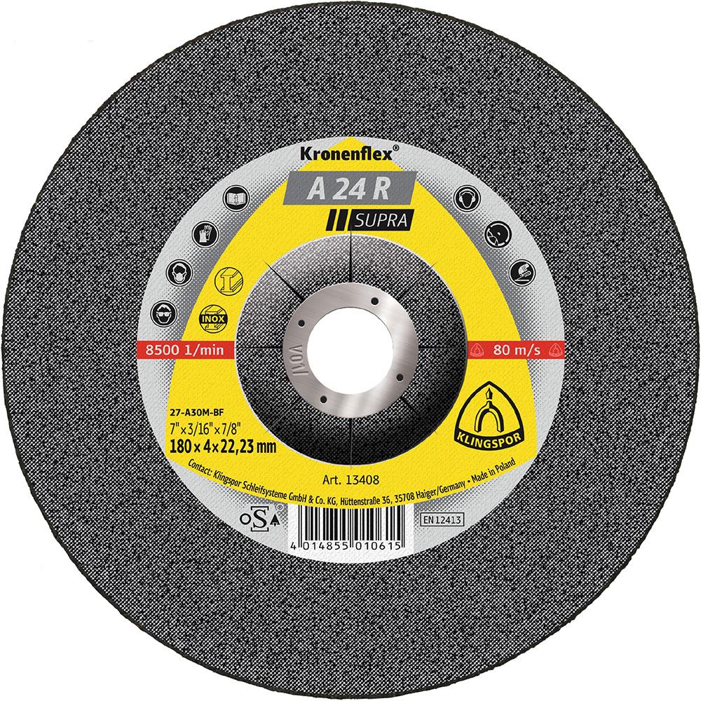 Schruppscheibe A 24 R Supra - für Stahl - Ø 100 bis 230 mm - Breite 4 bis 10 mm - VE 10 Stück - Preis per VE
