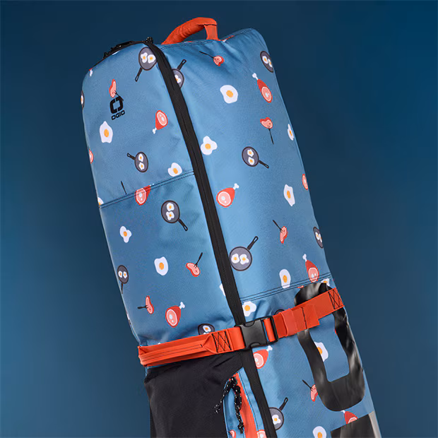 ham egg print on golf travel bag