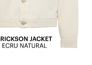 A partial slice of light colored denim Erickson Jacket