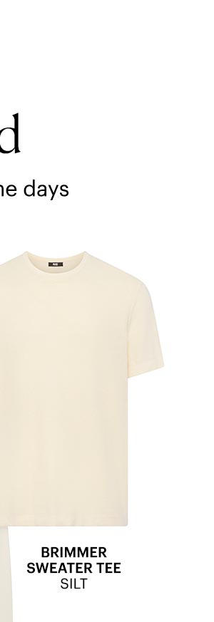 An image of a light cream colored knit tee