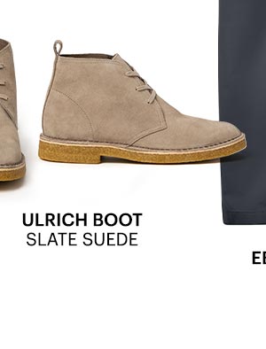 The finished image of a pair of chukka boots in tan suede