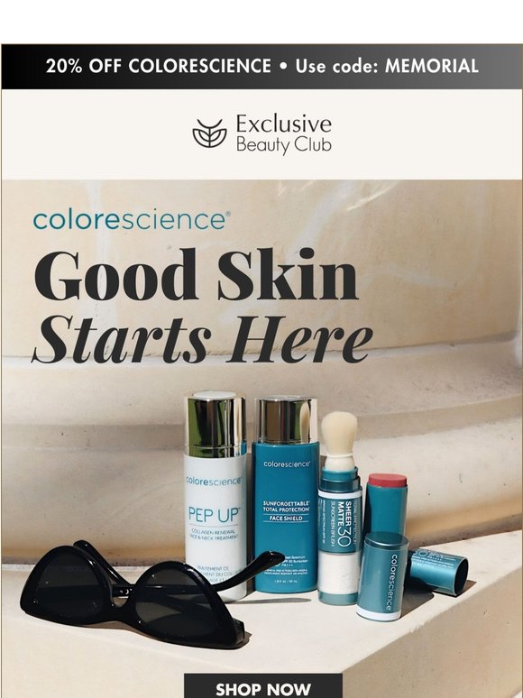 Colorescience 20% Off Sale Now Live!