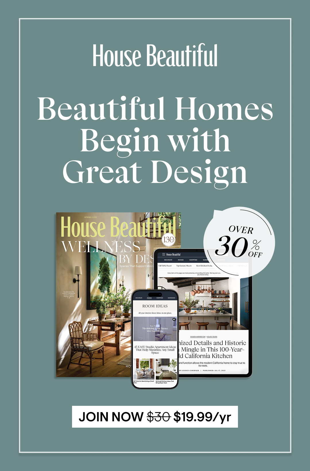 Over 30% Off: Expert Ideas for Inspired Living