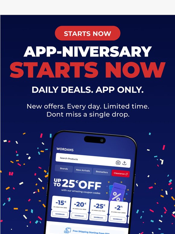 App-niversary Starts Now! 🎉 Daily Deals Inside