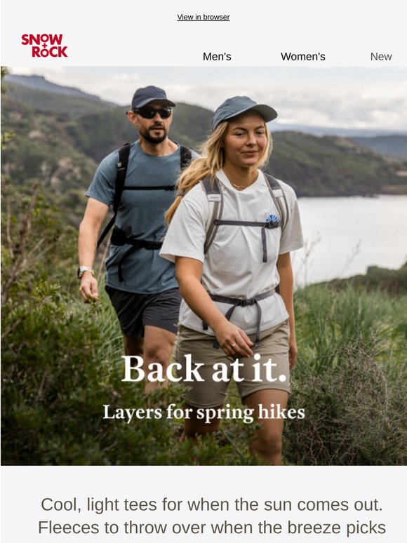 Spring hikes start with layers 🌤️