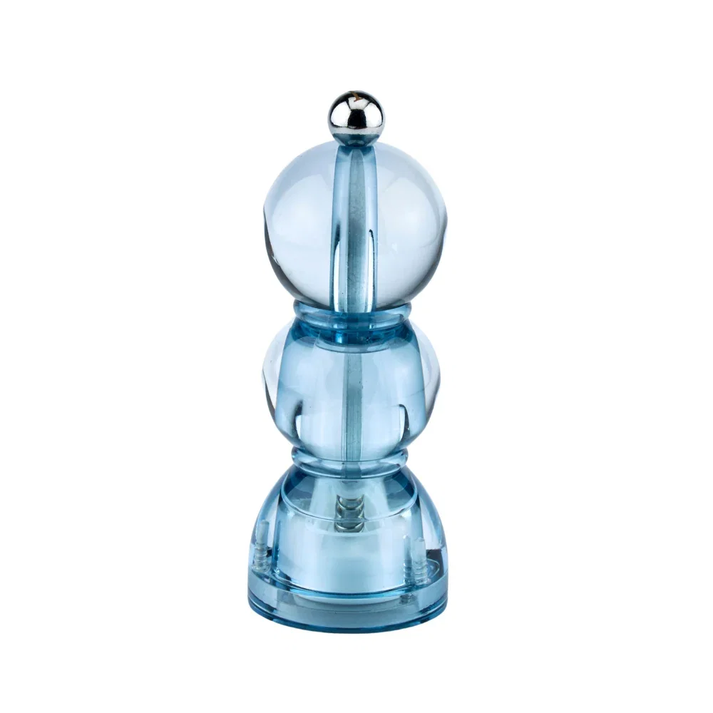 Image of Blue Icy Mini Bob Salt or Pepper Mill