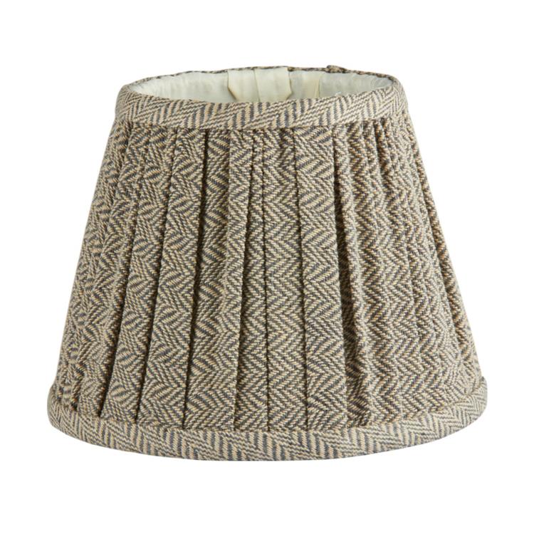 Image of Herringbone Beige Empire Lampshade - 16cm
