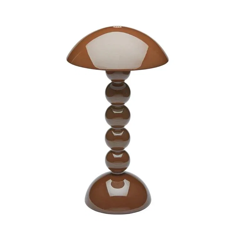 Image of Chocolate Lacquer Rechargeable Bobbin LED Lamp