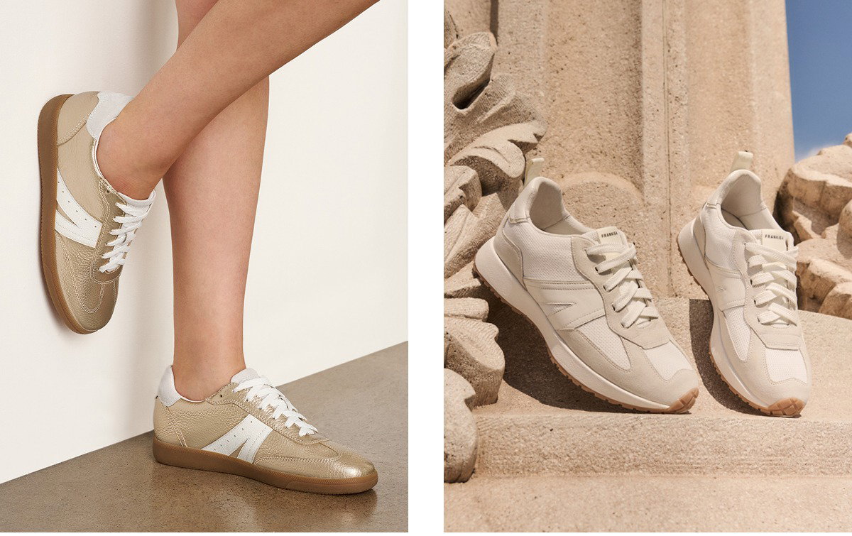 Featuring Levi Gold Tumbled and Axel II Soft White.