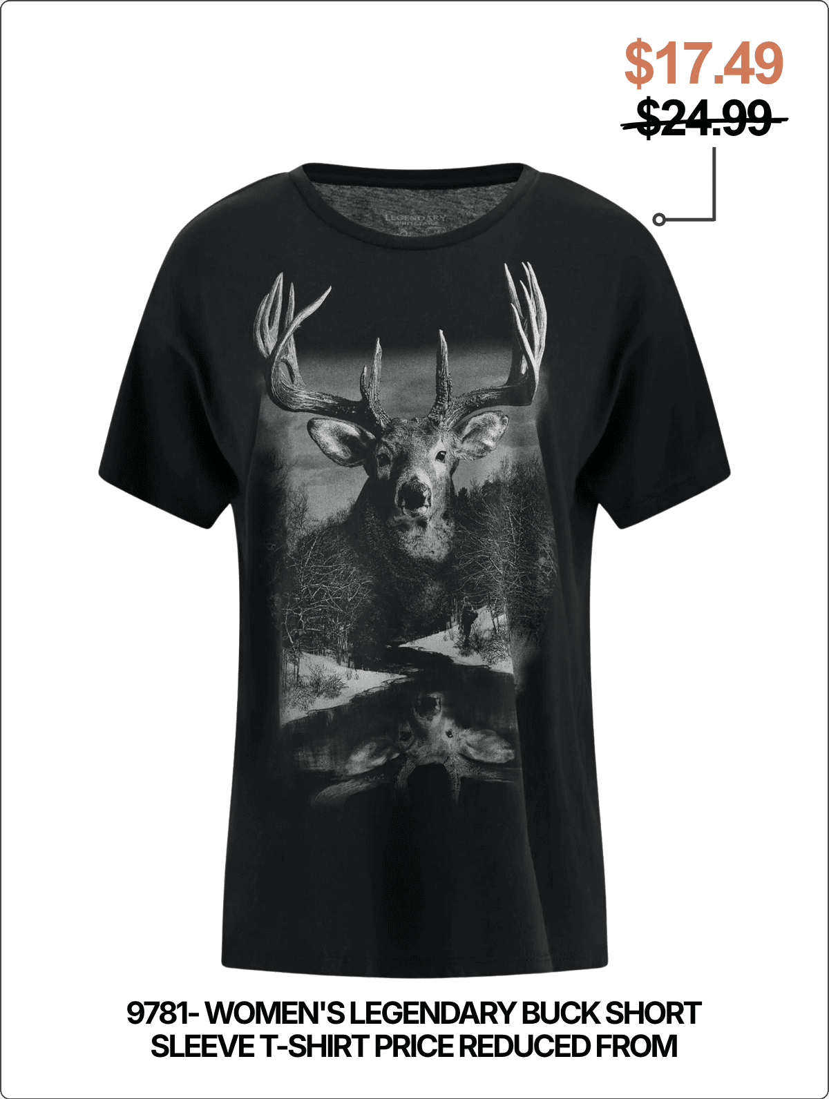 Women's Legendary Buck Short Sleeve T-Shirt