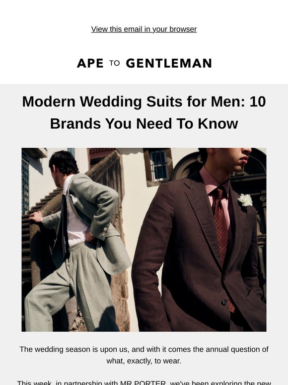 Modern Wedding Suits for Men: 10 Brands You Need To Know
