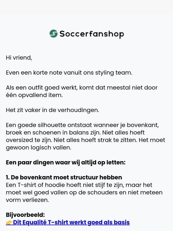 Ons styling team let hier altijd op