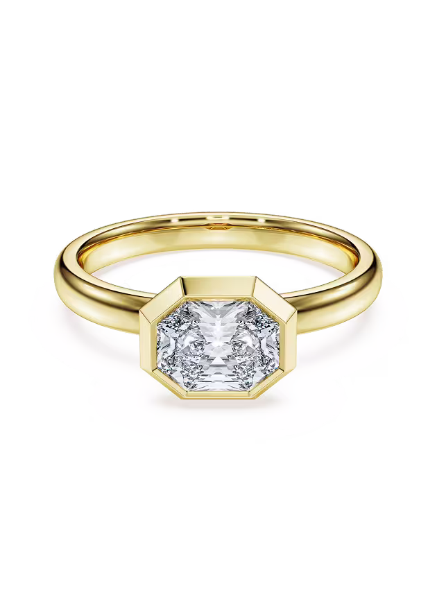 Anello con castone Octagon