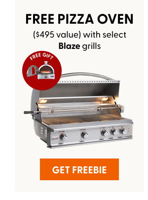 Free Mont Alpi pizza oven with select Blaze grills