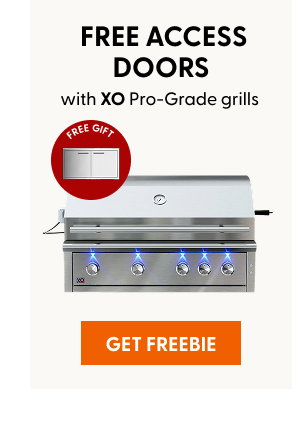 Free set of access doors with purchase of XO Pro-Grade grills