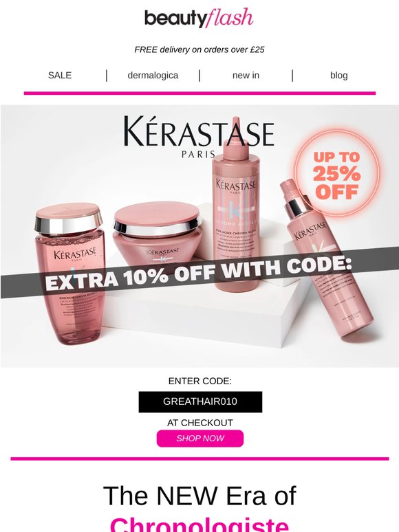 Kérastase 🖤 extra 10% off your order today!