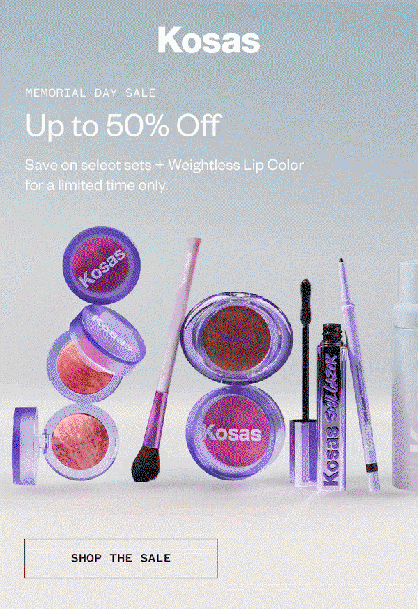Memorial Day Sale | Up to 50% Off  | Save on select sets + Weightless Lip Color for a limited time only.