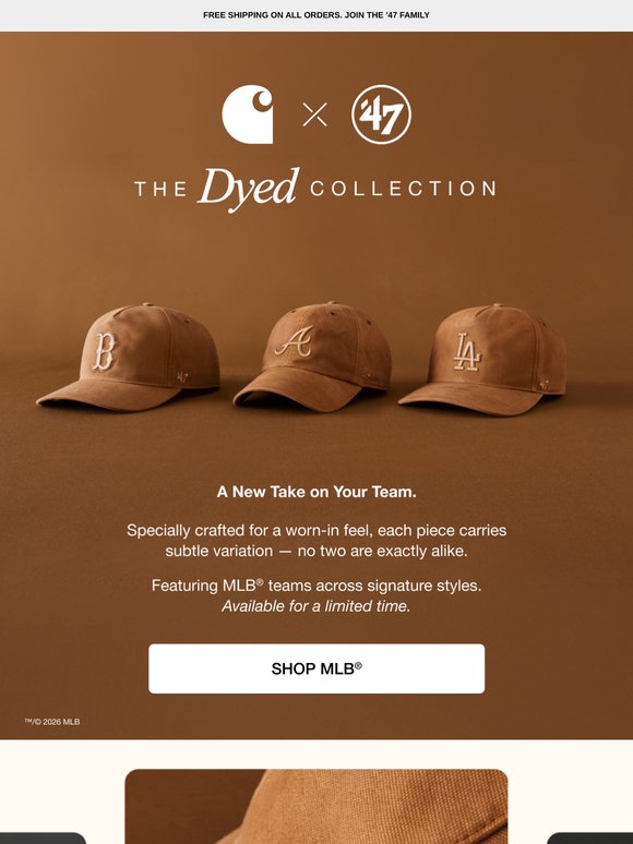 Worn-In from Day One: Shop Carhartt x ’47 MLB Styles