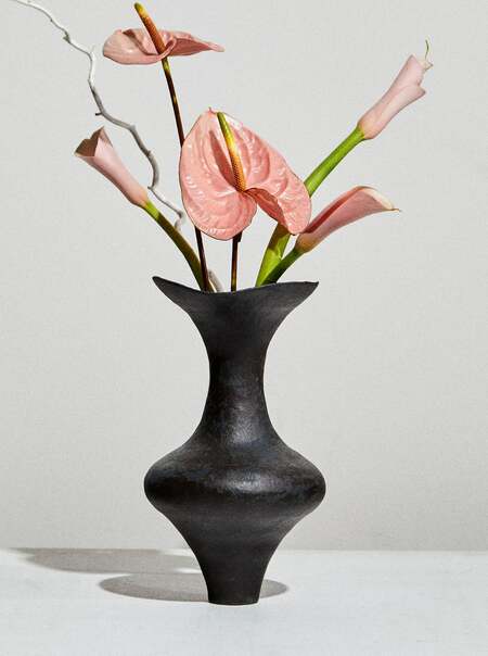 Celia Hand-Coiled Stoneware Vase (12in/31cm)