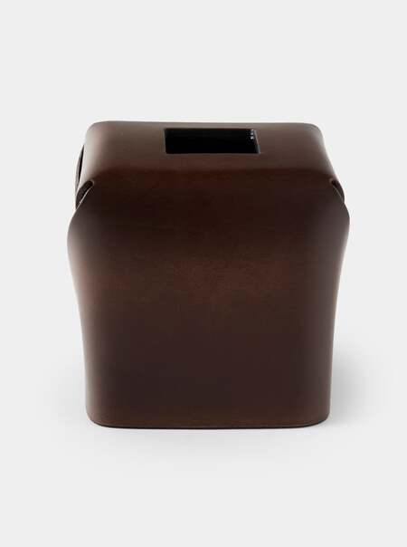 Leather Square Tissue Box