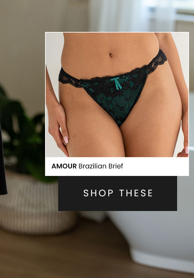 Amour Brazilian Brief - Black/Forest