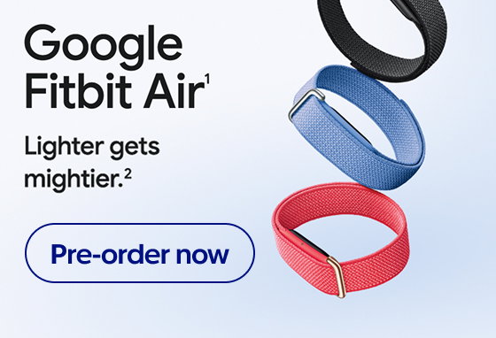 Google Fitbit Air. Lighter gets mightier