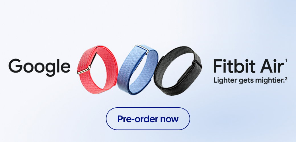 Google Fitbit Air. Lighter gets mightier
