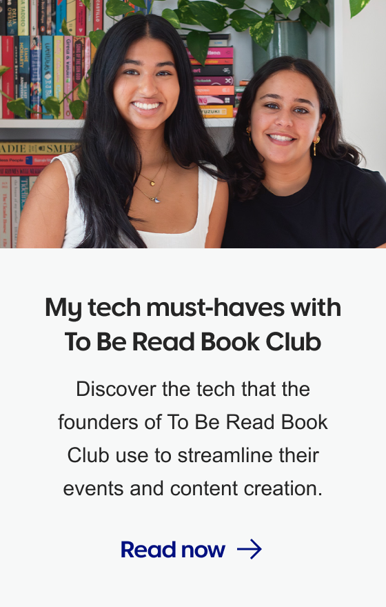 My tech must-haves with to be read book club