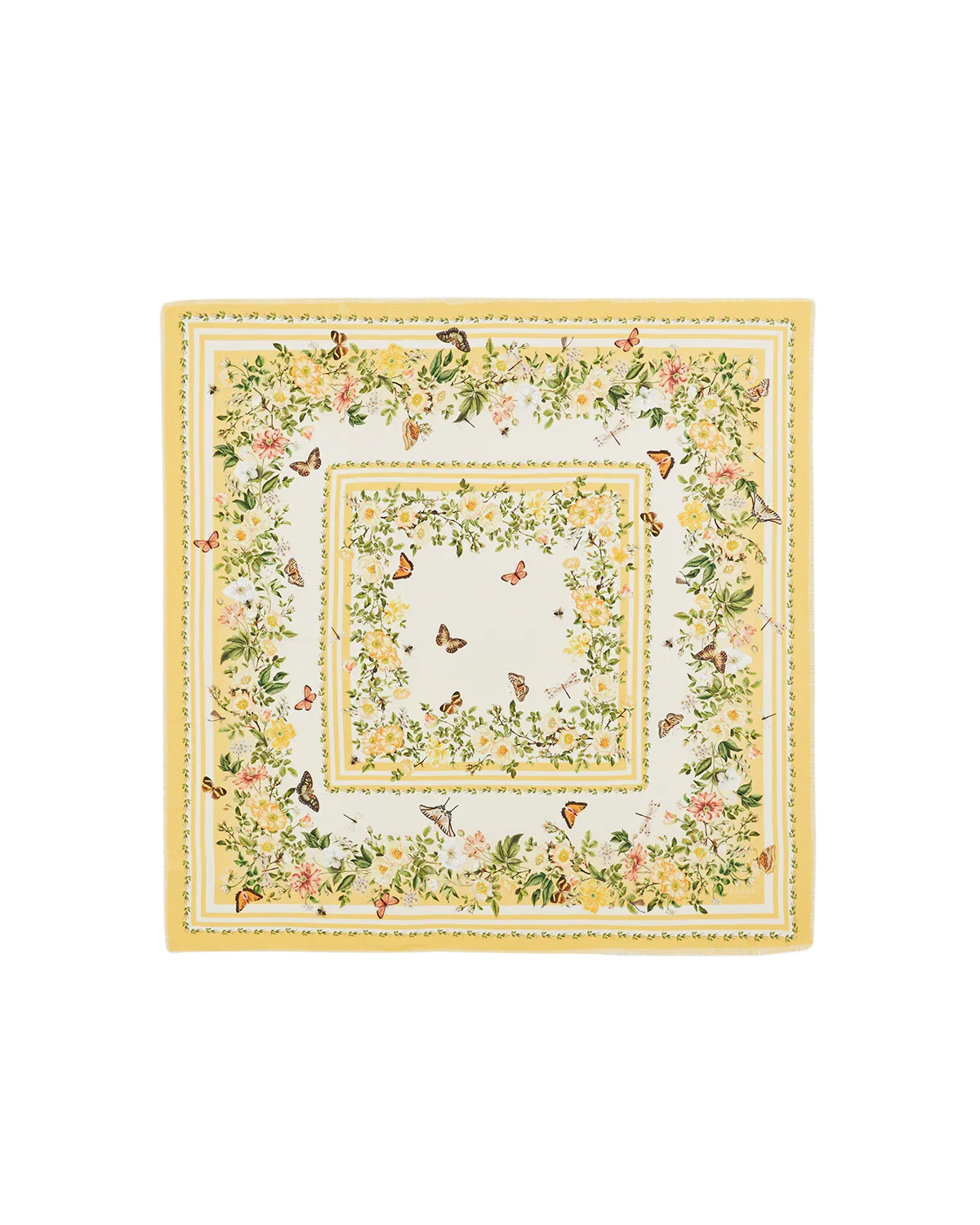 Image of Yellow Cybele Narrative Square Scarf