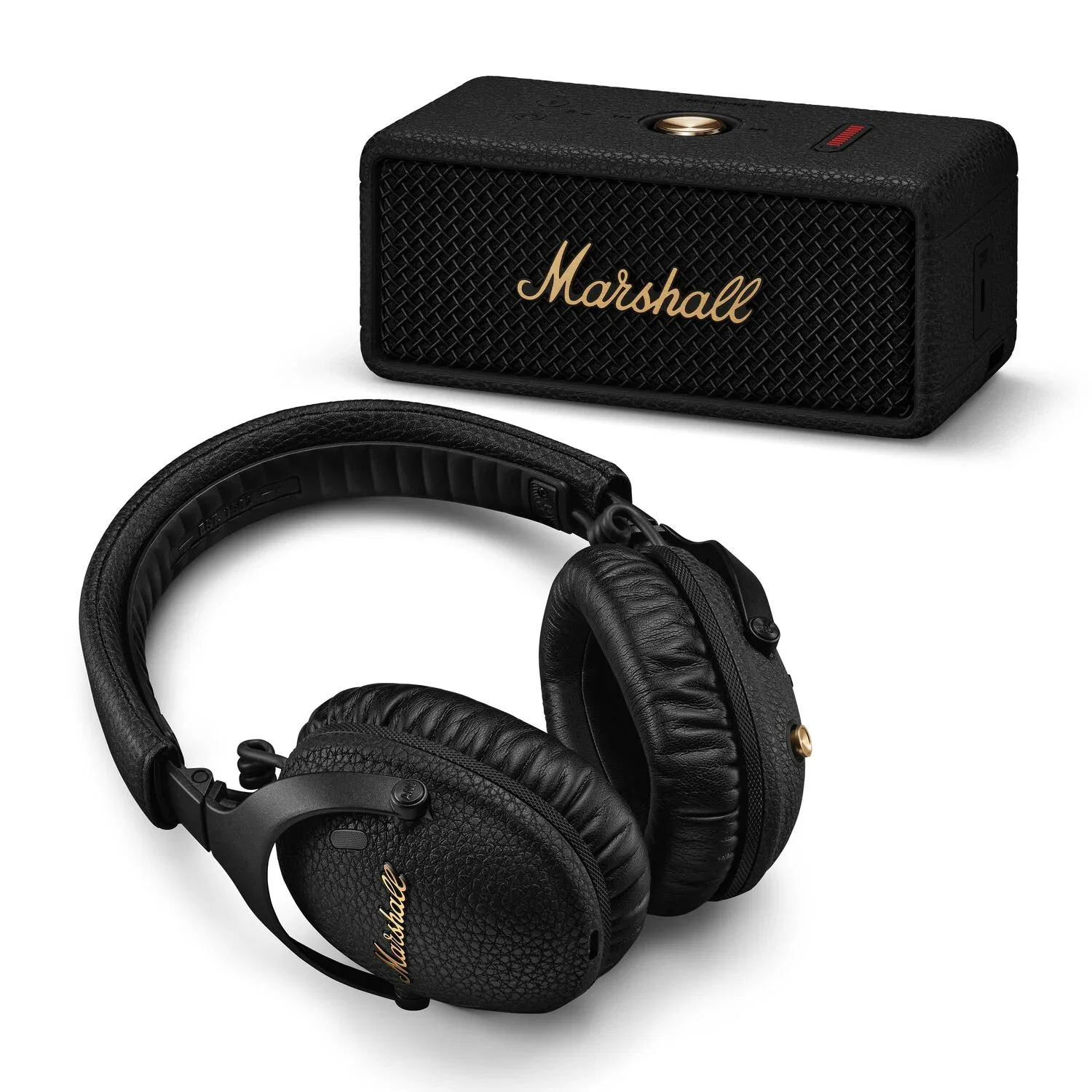 Marshall Monitor III A.N.C. + Marshall Emberton III Lautsprecher mit Zubehör