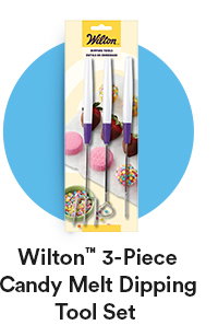Wilton 3-piece candy melt dipping tool set.