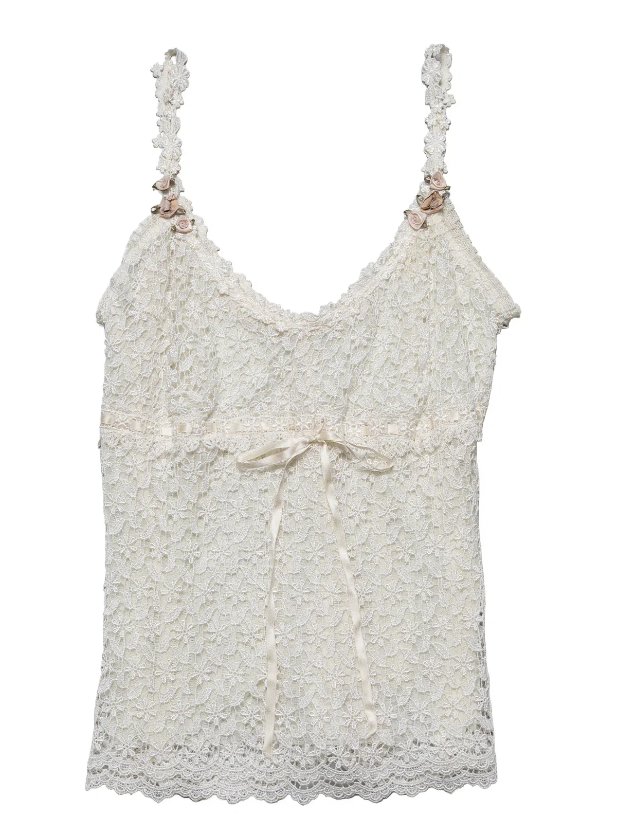 Vintage White Claire Pettibone Lace Camisole
