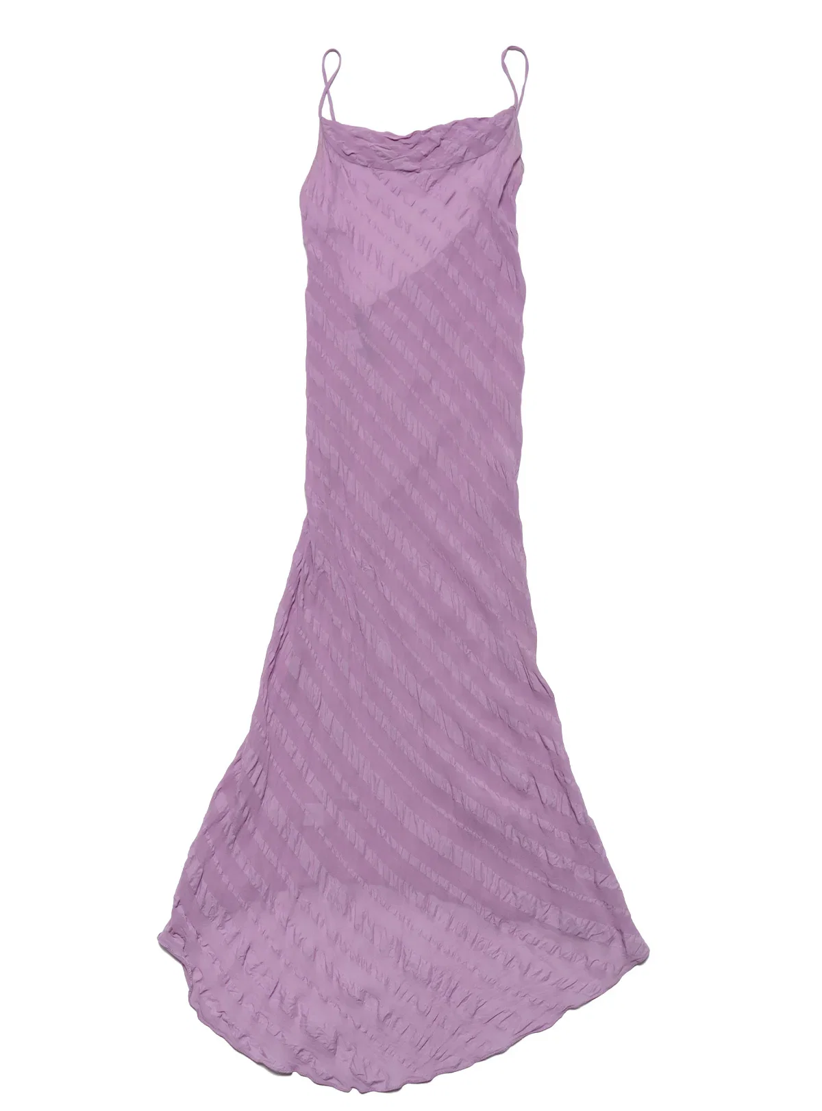 Vintage Lavender Gharani Strok Bias Dress
