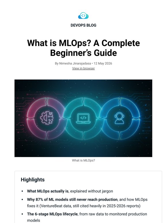 What is MLOps? A Complete Beginner’s Guide
