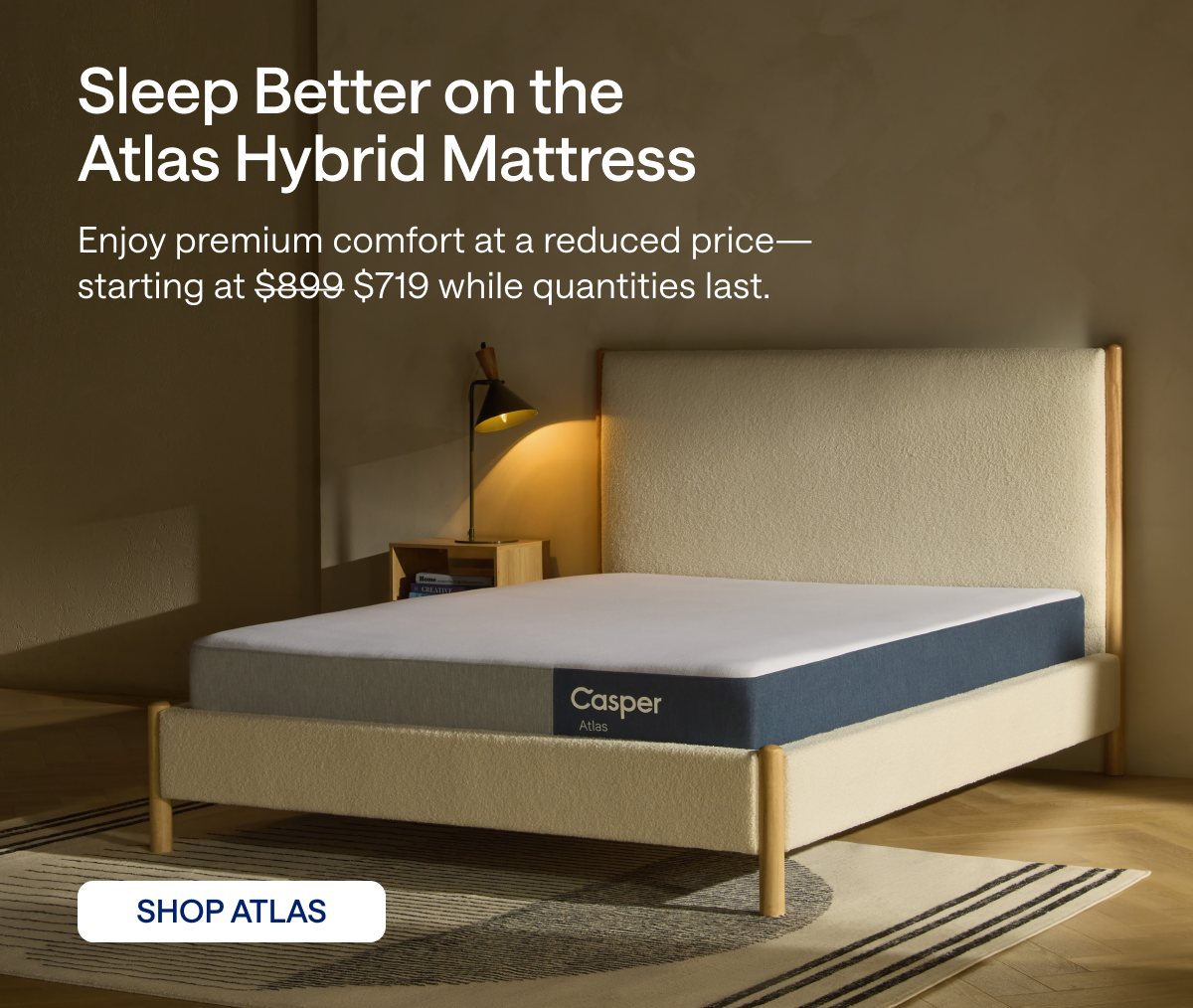 Sleep Better on the Atlas Hybrid Mattress 