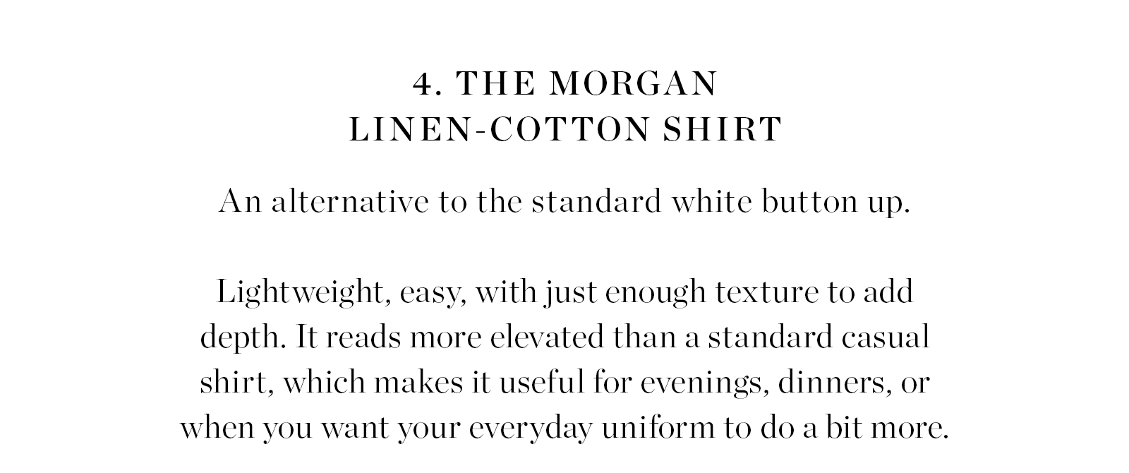Morgan Linen-Cotton Shirt