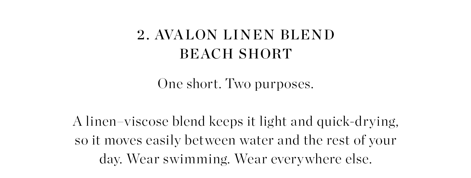 Avalon Linen Blend Beach Short