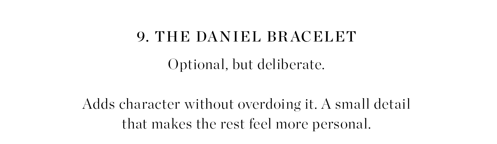 Daniel Bracelet