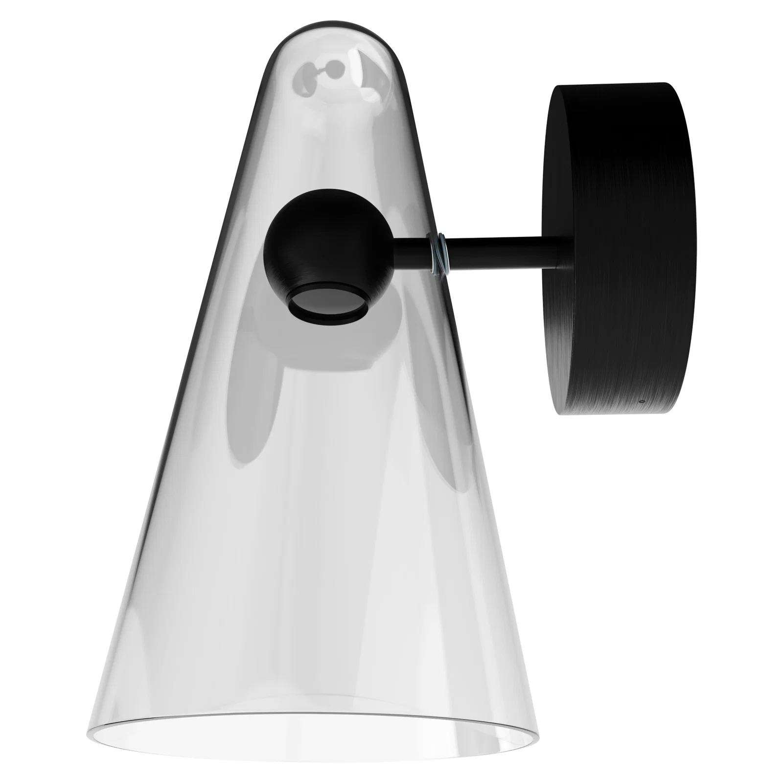 Calibo Skua Artisan Glass Tricolour LED Wall Light - Black