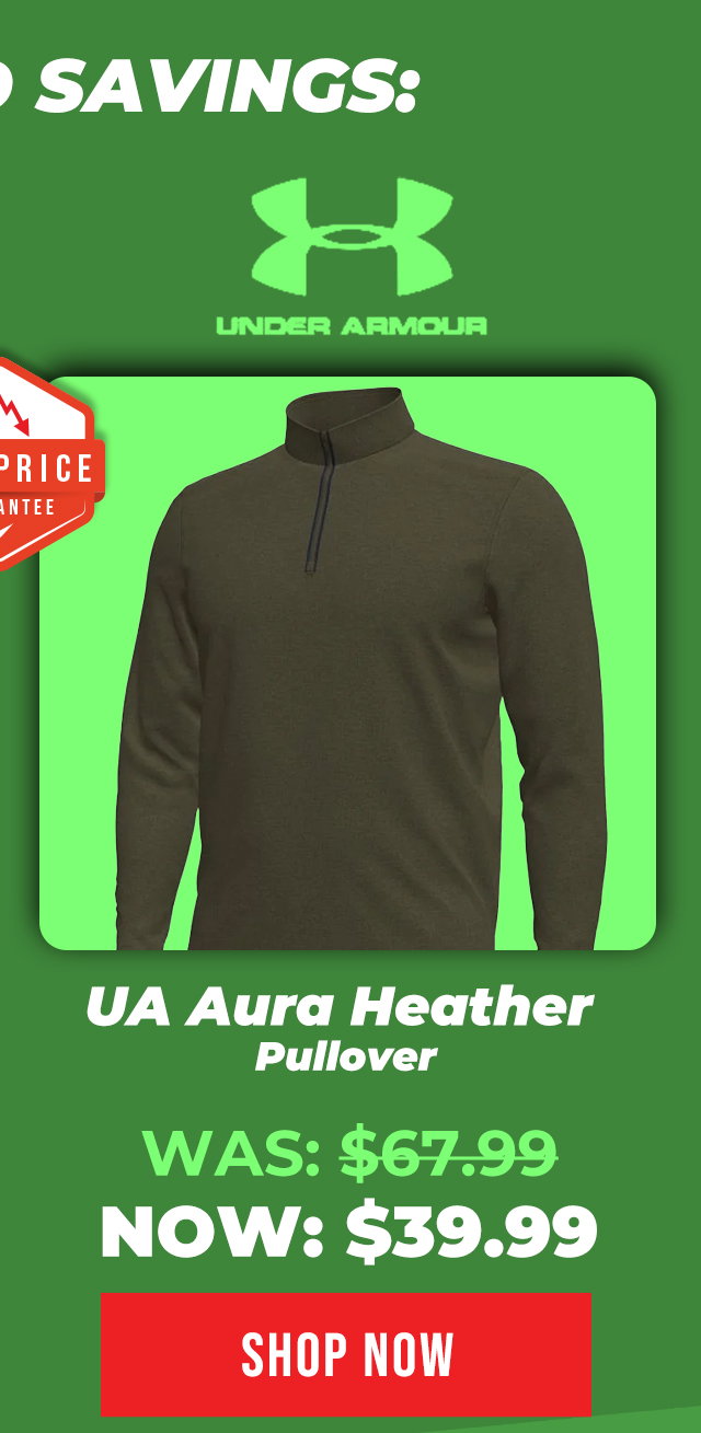 Under Armour UA Aura Heather Quarter Zip Golf Pullover