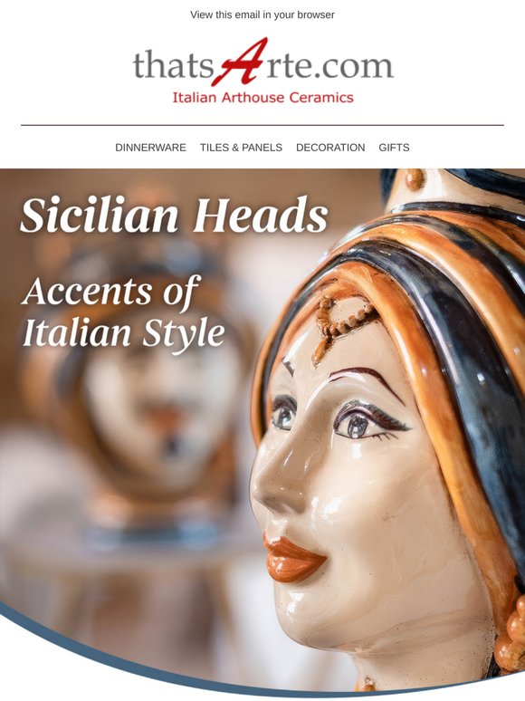 Classic, Eclectic, Modern Sicilian Heads