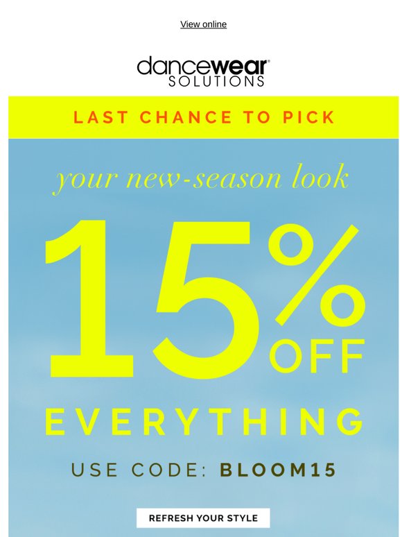 Sale Ends Thursday!