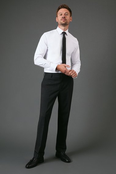 Charcoal Tailored Fit Essential Suit Trousers
