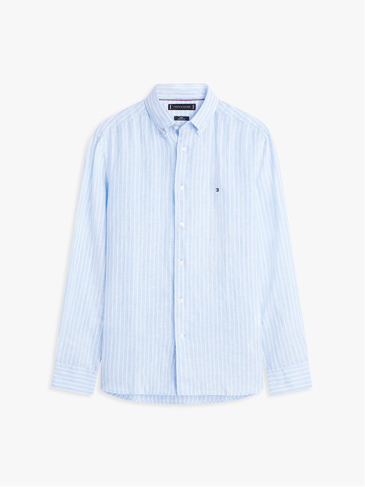 Regular Fit Bengal Stripe Pure Linen Shirt