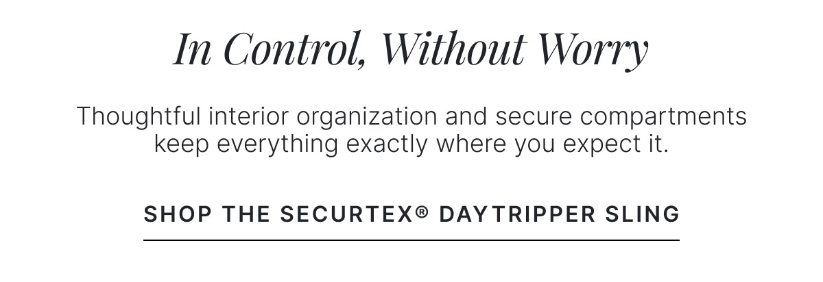 In Control, Without Worry
