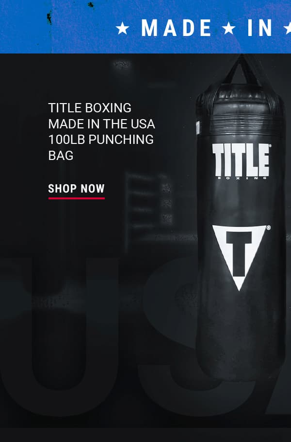 SHOP TITLE BOXING MADE IN THE USA 100LB PUNCHING BAG