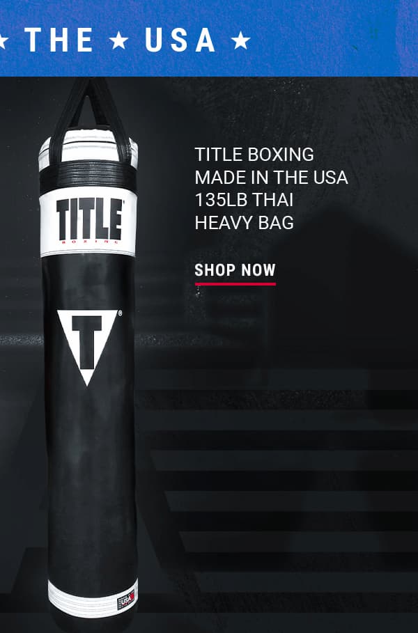 SHOP TITLE BOXING MADE IN THE USA 135LB THAI HEAVY BAG