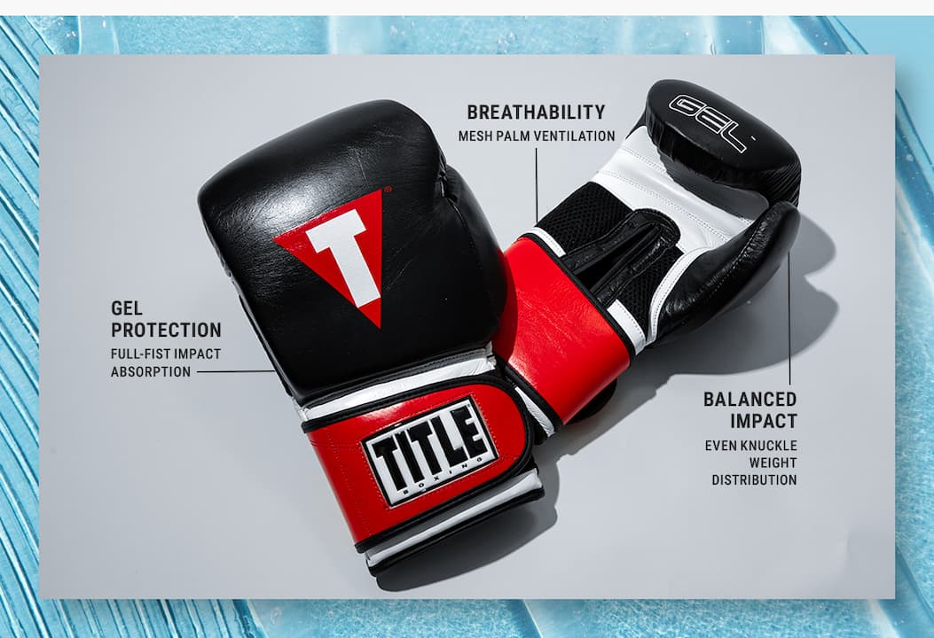 SHOP TITLE BOXING GEL WEIGHTED BOXING GLOVES